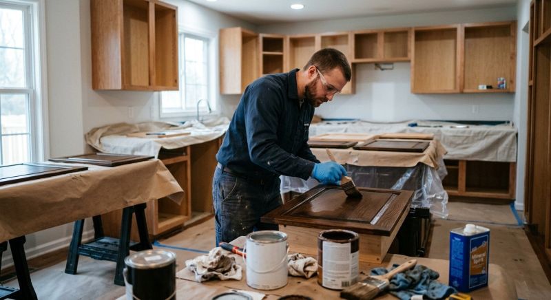 Cabinet Staining Service in Bloomington, IN