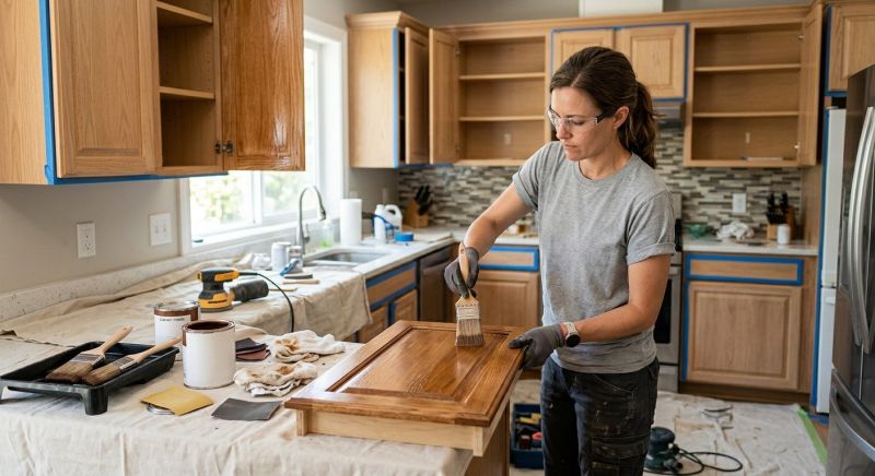 Cabinet Staining Service in Muncie, IN