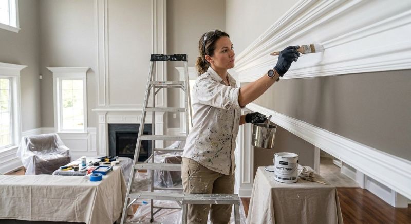 Wood Trim Painting in Waco, TX