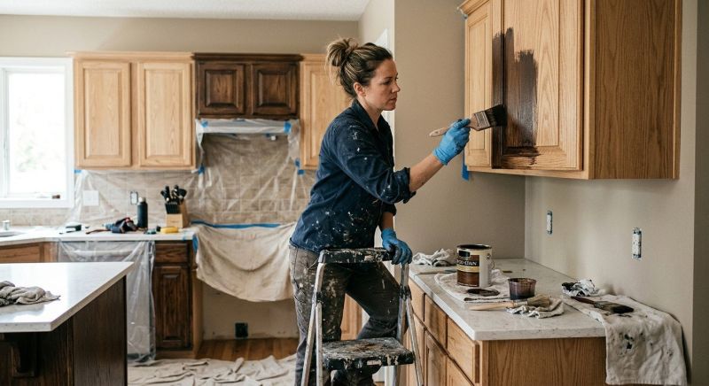 Cabinet Staining Service in Kokomo, IN