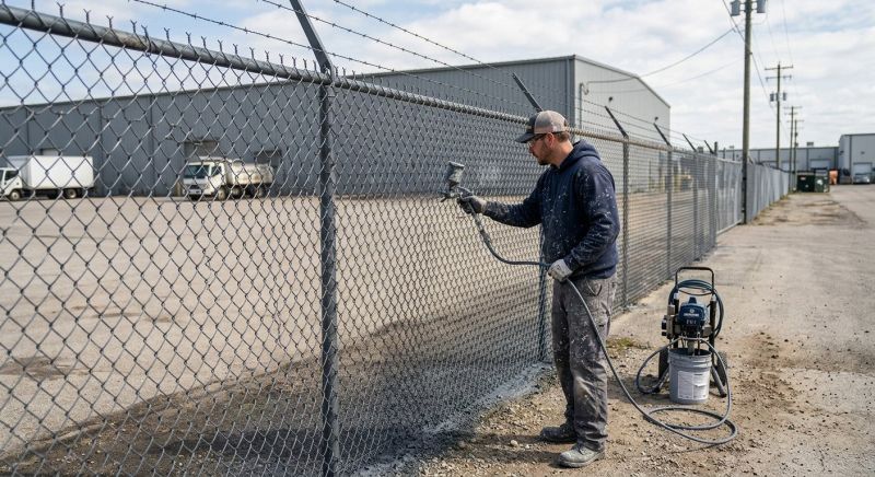 Commercial Fence Painting in Greeley, CO