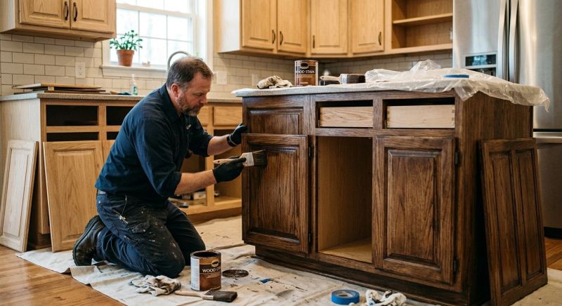 Kitchen Cupboard Refinishing in Carmel, IN