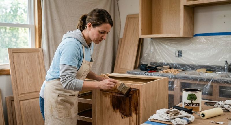 Oak Cabinet Refinishing in Indianapolis, IN