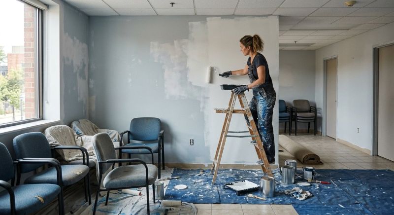 Reception Area Painting in Boulder, CO