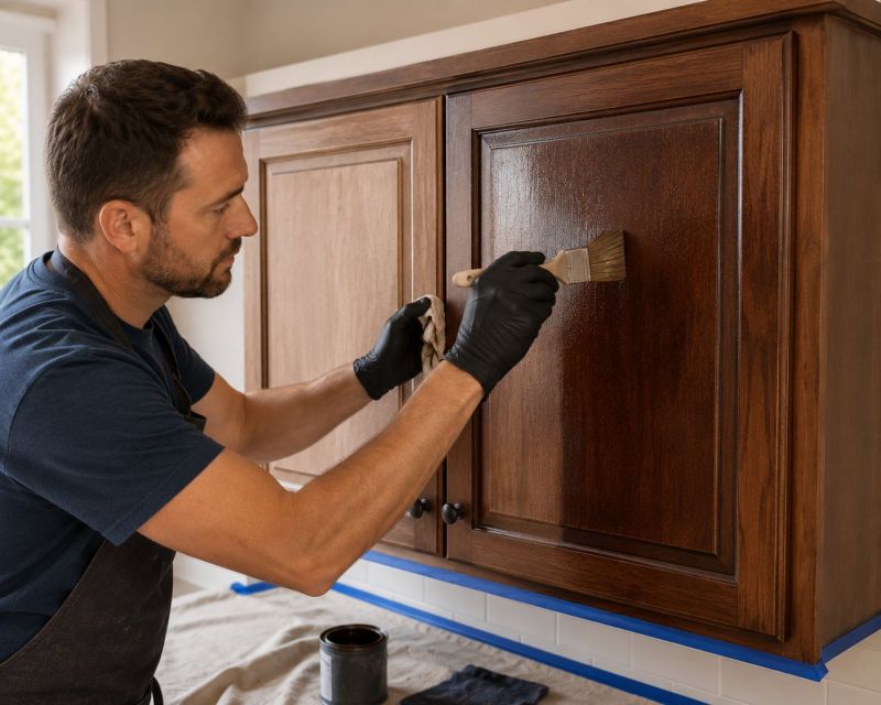 Wood Cabinet Refinishing in Lafayette, IN